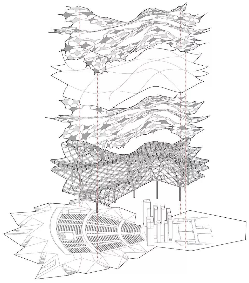 宿迁三台山森林公园花田剧场膜结构